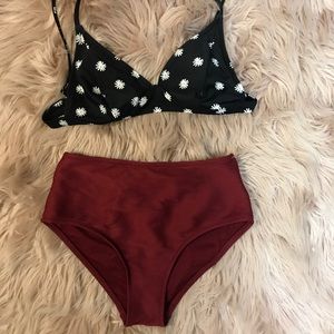 Worn Once High Waisted Swim Bottoms